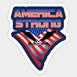 American Strong Eagle Sticker